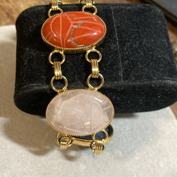 Vintage large scarab bracelet - Picture 9 of 12